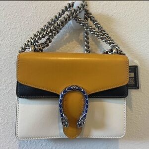 ✨ Gucci Dionysus Small
Shoulder Bag - Colorblock Leather w/ COA - Like New ✨